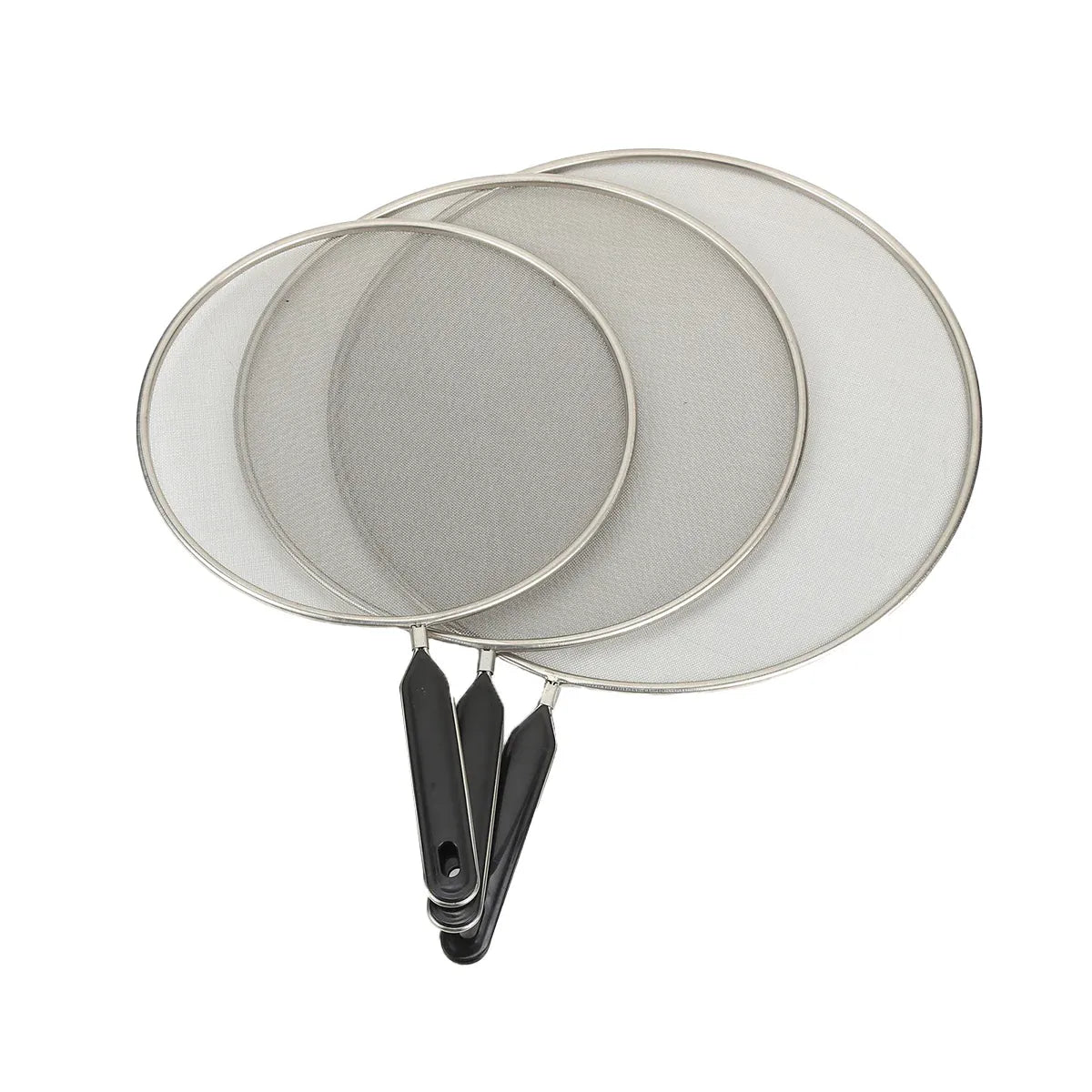 Splatter Screen 3PCS Stainless Steel Mesh Guard for Frying Pan Oil Splash Shield
