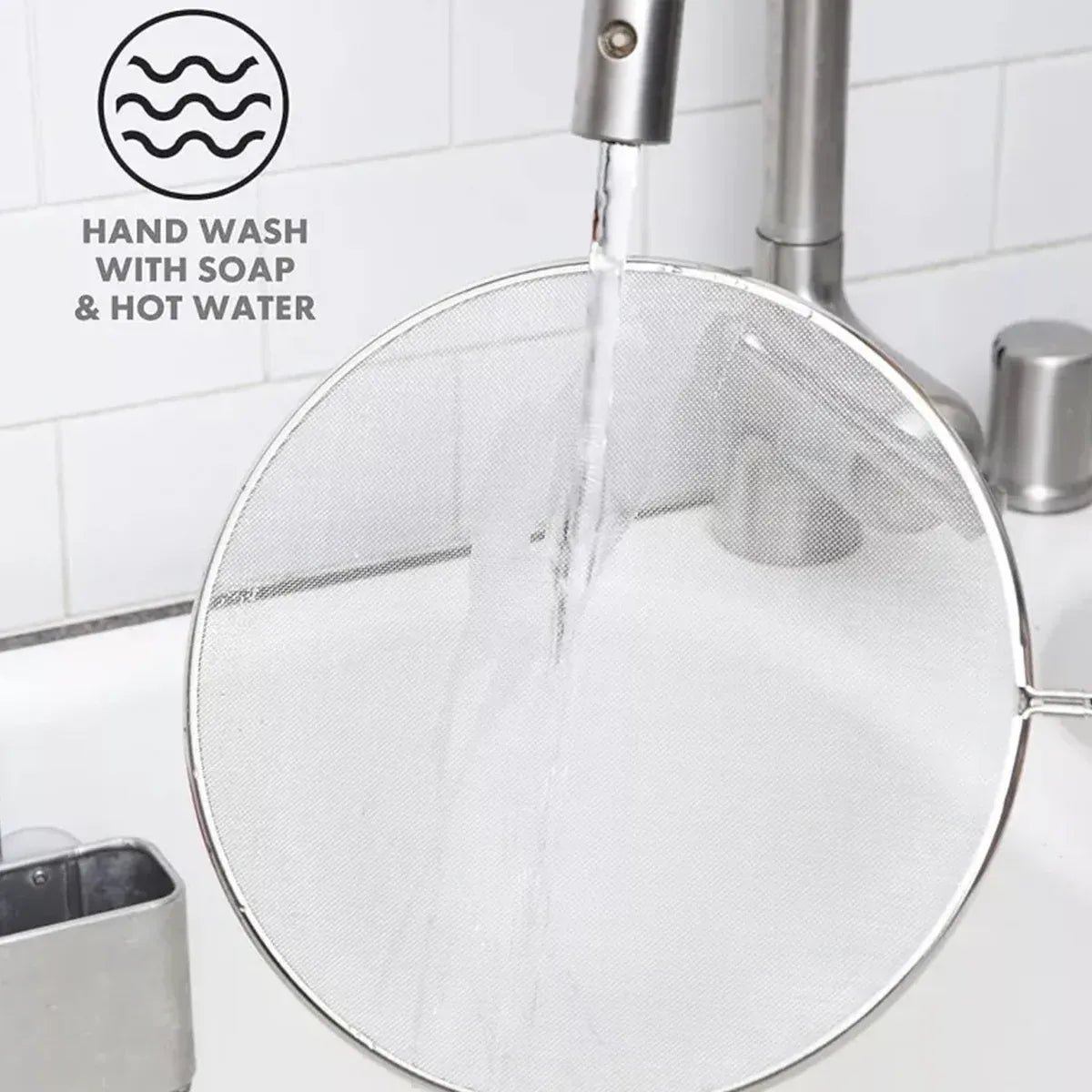 Splatter Screen 3PCS Stainless Steel Mesh Guard for Frying Pan Oil Splash Shield