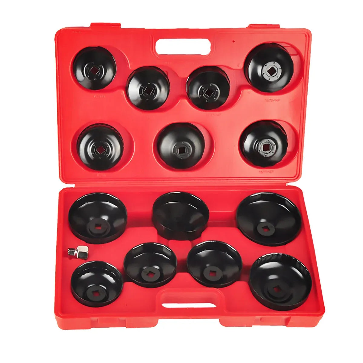 14PCS Cap-Type Oil Filter Wrench Set Cap Wrench Socket Adapter for Car Truck SUV