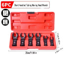 6PCS Fuel Line Wrench Set Swivel Head Injector Nozzle Tool Kit