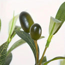5PCS Artificial Olive Branch Greenery Fake Olive Leave with Fruit for Home Decor
