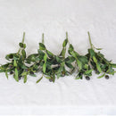 5PCS Artificial Olive Branch Greenery Fake Olive Leave with Fruit for Home Decor