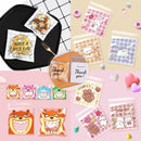 500 Pack Self Adhesive Cookie Packaging Bags Vibrant Designs OPP Material - Happy Everyday 14*14*3cm