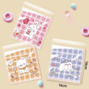 500 Pack Self Adhesive Cookie Packaging Bags Vibrant Designs OPP Material - Happy Everyday 14*14*3cm