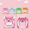 500 Pack Self Adhesive Cookie Packaging Bags Vibrant Designs OPP Material - Cute 14*14*3cm