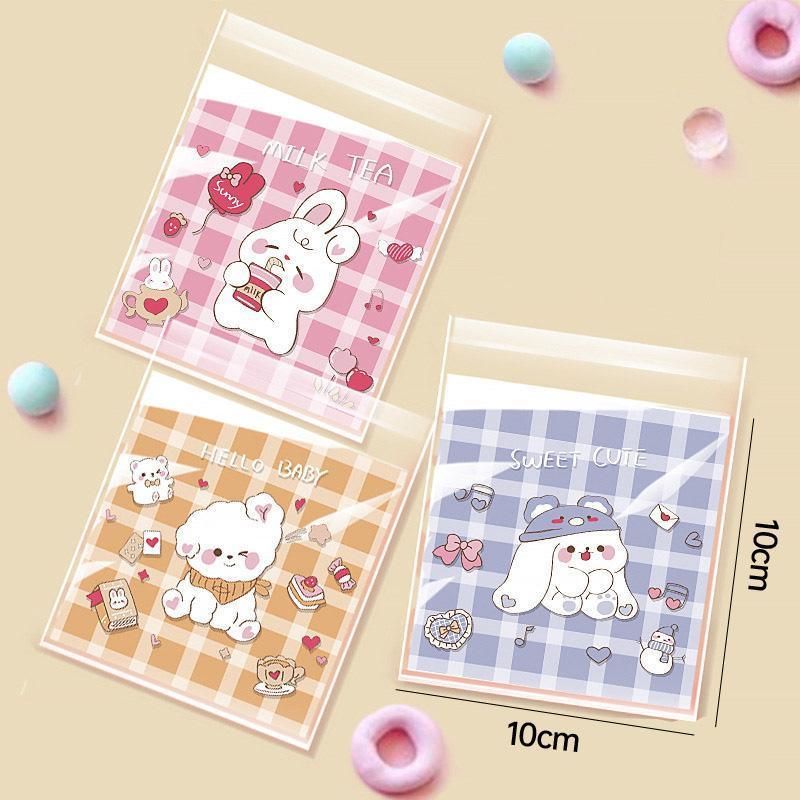 500 Pack Self Adhesive Cookie Packaging Bags Vibrant Designs OPP Material - Beer 14*14*3cm