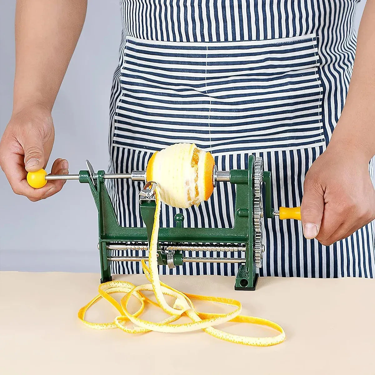 Adjustable Orange Peeler Tool Durable Non Slip Handle For Kitchen Fruit Peeling