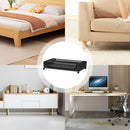 Under Bed Storage Rack Square Design with Wheels Rolling Trolley Box for Home - Black