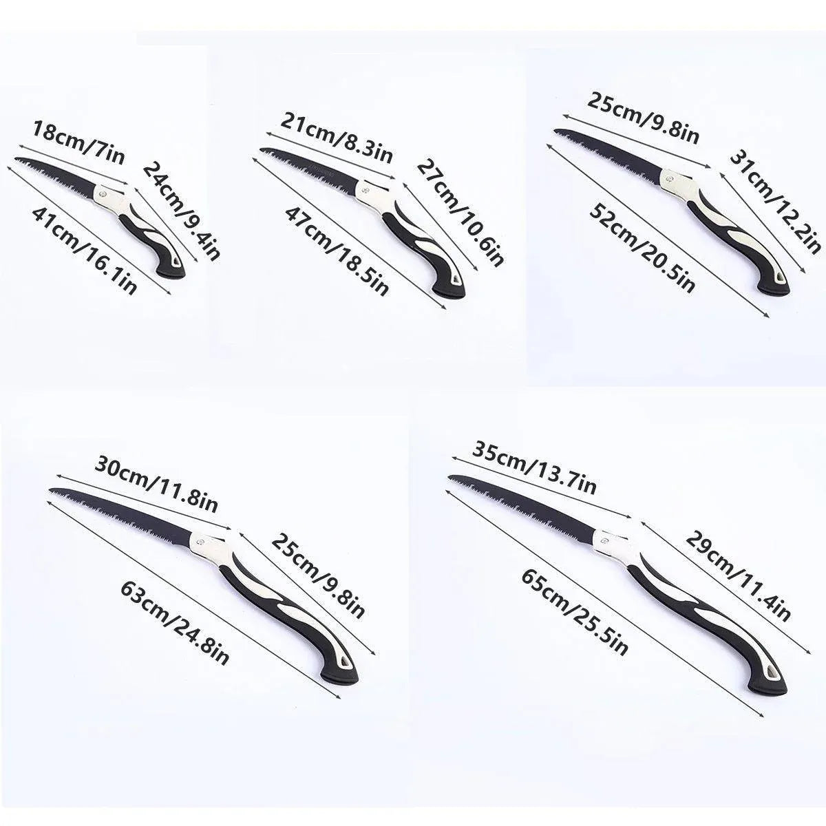 Folding Outdoor Hand Saw Portable Quick Cutting Pruning Garden Tree Logging Tool - 300mm