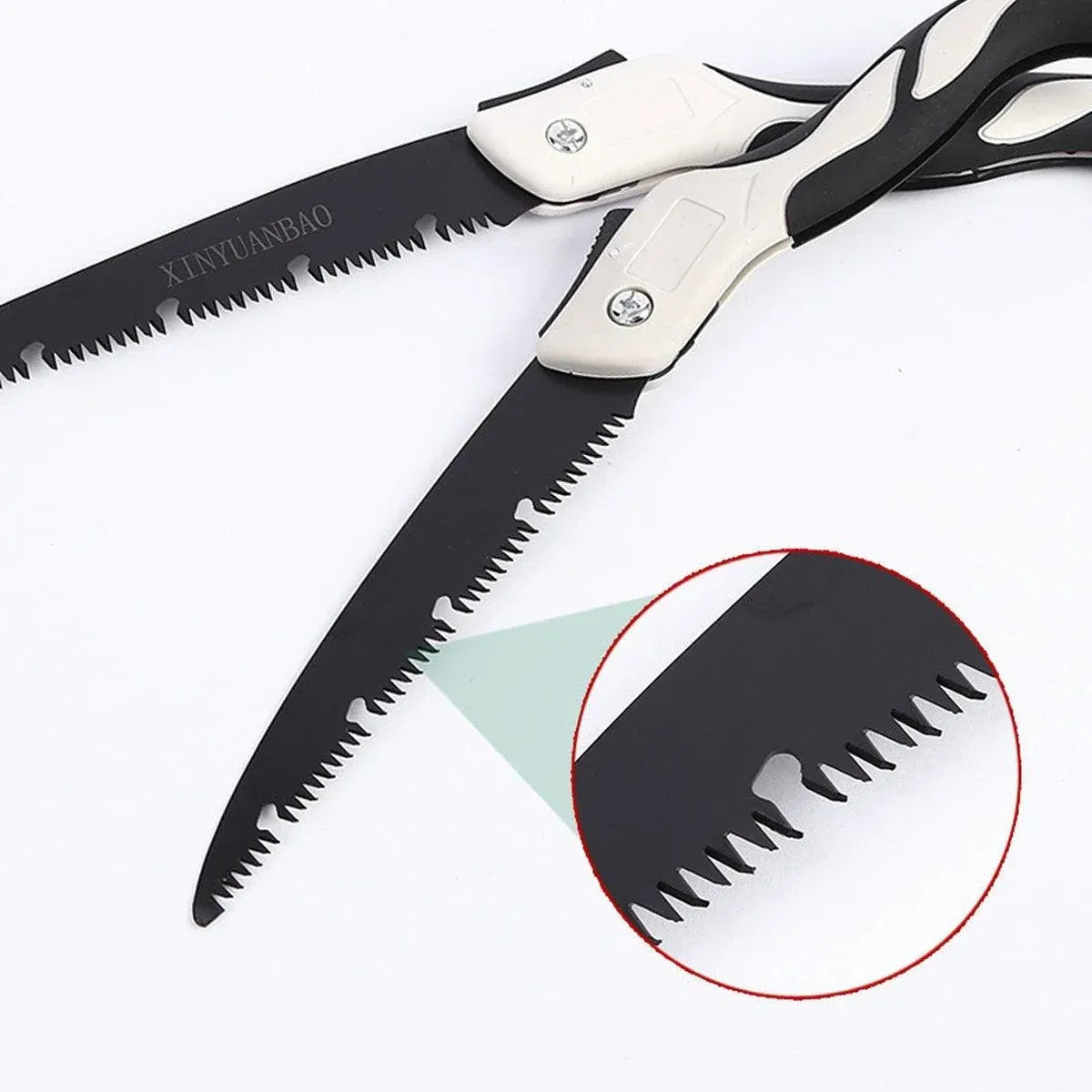 Folding Outdoor Hand Saw Portable Quick Cutting Pruning Garden Tree Logging Tool - 300mm