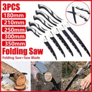 Folding Outdoor Hand Saw Portable Quick Cutting Pruning Garden Tree Logging Tool - 350mm