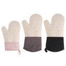 Silicone Oven Mitts Long Heat Resistant Anti-Hot Microwave Insulation Gloves - Pink