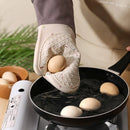 Silicone Oven Mitts Long Heat Resistant Anti-Hot Microwave Insulation Gloves - Pink