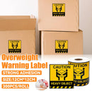 Overweight Freight Warning Label High Adhesive Strength Express Shipping Use