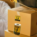 Overweight Freight Warning Label High Adhesive Strength Express Shipping Use