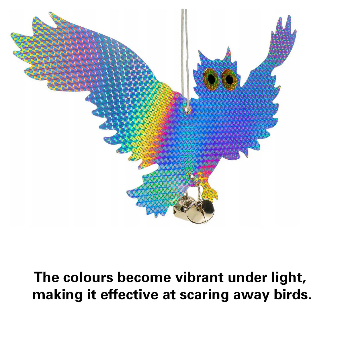Reflective Owl Bird Deterrent Hanging Garden Yard Pest Control Outdoor - Standing Style