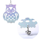 5Pcs Hanging Reflective Bird Scare Disc With Bell For Garden Farm Pest Control