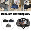 Large Capacity Waterproof Travel Luggage Bag Lightweight Foldable Handbag - Medium-Grey