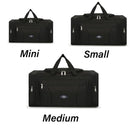 Large Capacity Waterproof Travel Luggage Bag Lightweight Foldable Handbag - Medium-Grey