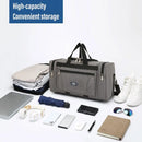Large Capacity Waterproof Travel Luggage Bag Lightweight Foldable Handbag - Medium-Grey