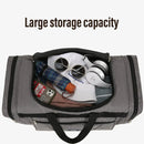 Large Capacity Waterproof Travel Luggage Bag Lightweight Foldable Handbag - Medium-Grey
