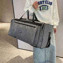 Large Capacity Waterproof Travel Luggage Bag Lightweight Foldable Handbag - Medium-Grey