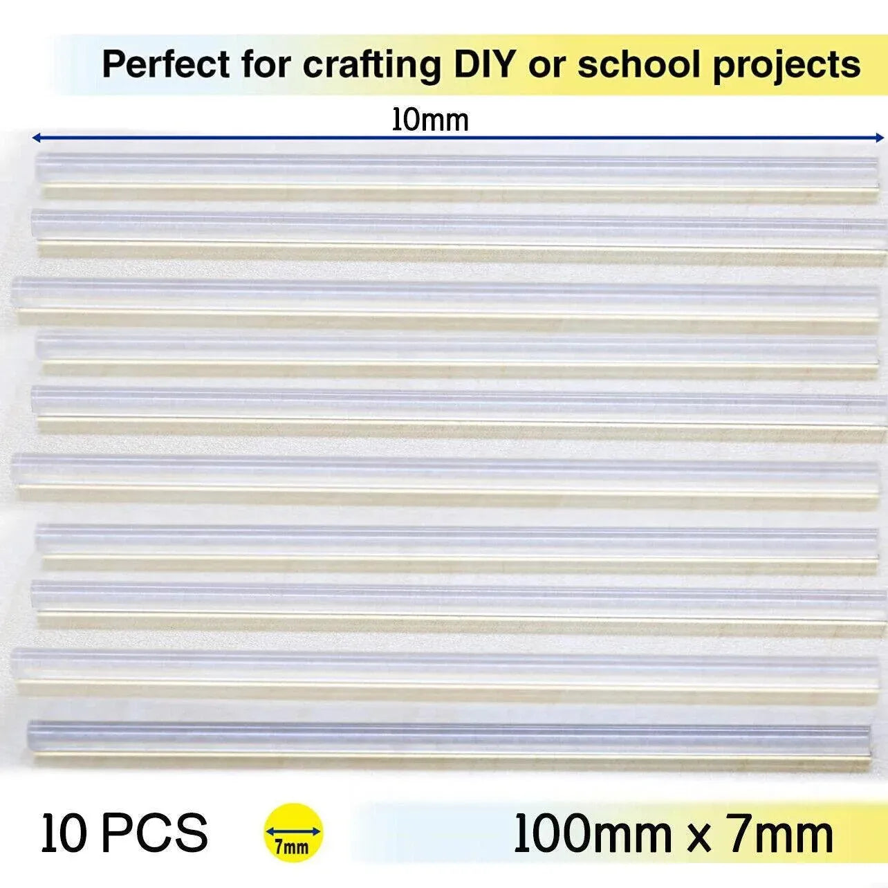 Clear Hot Melt Glue Sticks Adhesive Craft Stick for DIY Glue Tool 7mm 11mm - 7mm x 100mm 200pcs