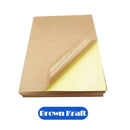 A4 Self Adhesive Sticker Paper Sheet Label Laser Inkjet Print Mailing Address - White Matte*100 PCS