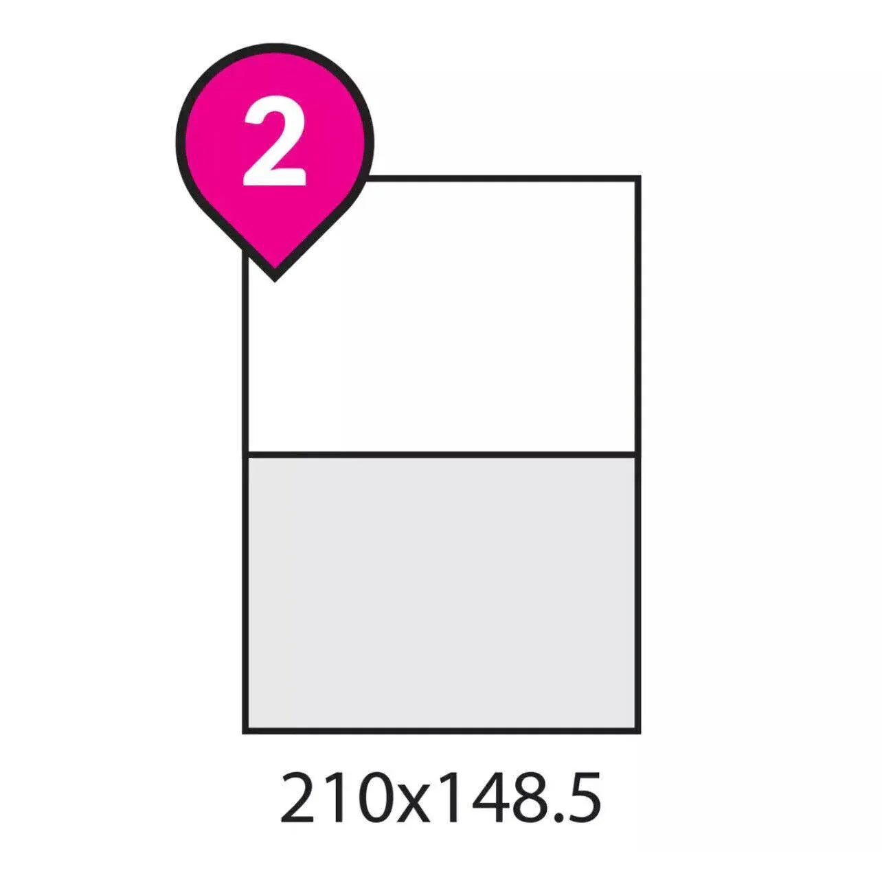 A4 Self Adhesive Sticker Paper Sheet Label Laser Inkjet Print Mailing Address - White Matte*100 PCS