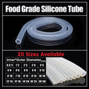 Food Grade Transparent Silicone Rubber Tube Hose Pipe Clear Beer Milk Soft 1M - 25*31mm