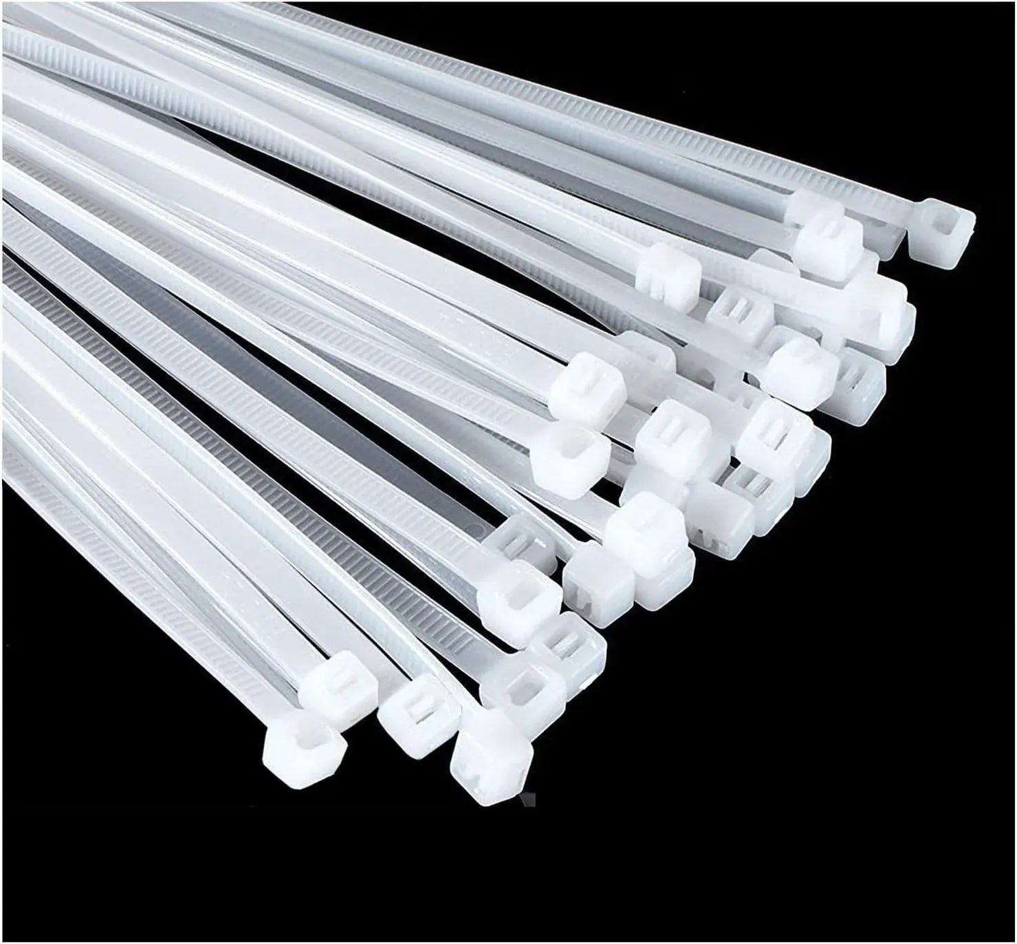 100X Cable Ties Zip Ties Nylon UV Stabilised Bulk White Cable Ties - 10*1200mm White