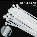 100X Cable Ties Zip Ties Nylon UV Stabilised Bulk White Cable Ties - 10*1200mm White