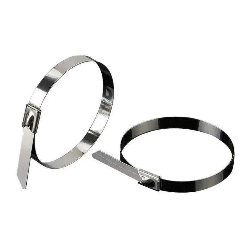 100x Stainless Steel Cable Ties SS304 Marine Grade Zip Strap Locking Wrap 100-800mm - 7.9*800mm