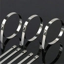 100x Stainless Steel Cable Ties SS304 Marine Grade Zip Strap Locking Wrap 100-800mm - 7.9*800mm