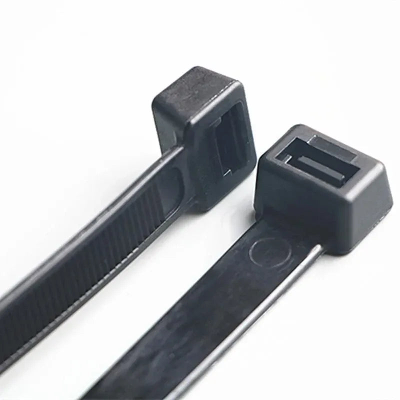 250X Cable Ties Zip Ties Nylon UV Stabilised Black Cable Tie - 4.8*350mm
