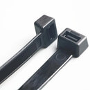 250X Cable Ties Zip Ties Nylon UV Stabilised Black Cable Tie - 4.8*350mm