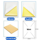 A4 Self Adhesive Sticker Paper Sheet Label Laser Inkjet Print Mailing Address - White Matte 2x2 *100 PCS