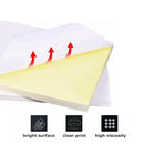 A4 Self Adhesive Sticker Paper Sheet Label Laser Inkjet Print Mailing Address - White Matte 2x2 *100 PCS