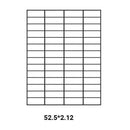 A4 Self Adhesive Sticker Paper Sheet Label Laser Inkjet Print Mailing Address - White Matte 2x2 *100 PCS