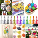 Flysea 12-80 Colours Acrylic Paint Pens Painting Stone Ceramic Glass Markers 0.7 - 80-Colour Set
