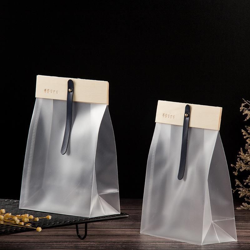 50pcs Transparent Snack Bags Biscuit Candy Bags Resealable Food Packaging - Pink