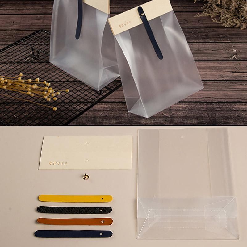 50pcs Transparent Snack Bags Biscuit Candy Bags Resealable Food Packaging - Red