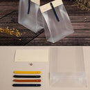 50pcs Transparent Snack Bags Biscuit Candy Bags Resealable Food Packaging - Red