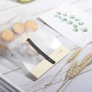 50pcs Transparent Snack Bags Biscuit Candy Bags Resealable Food Packaging - Red
