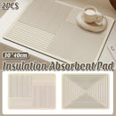 2PCS Kitchen Absorbent Pad Heat Insulation Mat Anti Slip Draining Pad Countertop - Type B