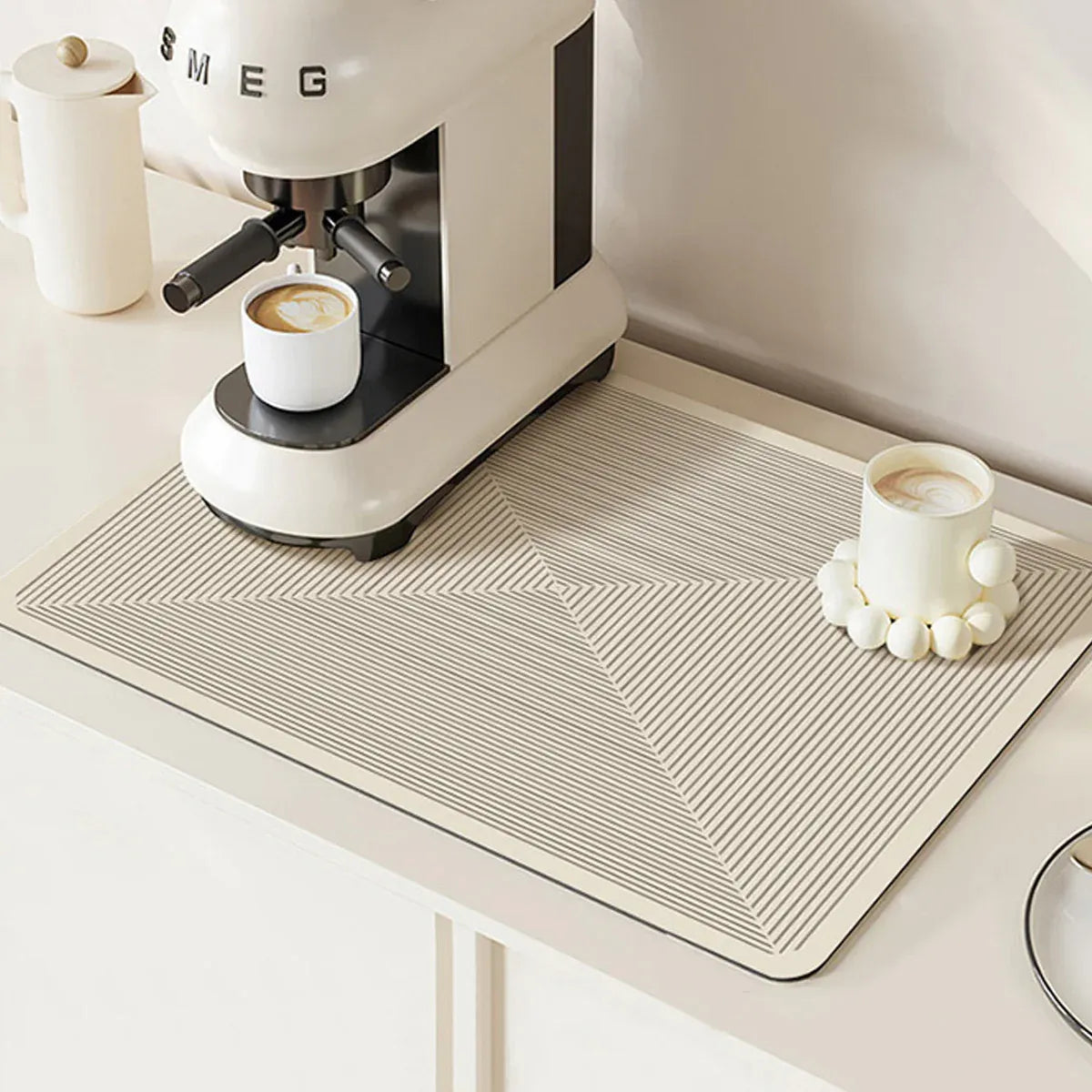 2PCS Kitchen Absorbent Pad Heat Insulation Mat Anti Slip Draining Pad Countertop - Type B