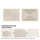2PCS Kitchen Absorbent Pad Heat Insulation Mat Anti Slip Draining Pad Countertop - Type A