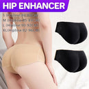 Black Seamless Padded Butt Lifter Underwear Shaper Briefs for Women - M ( Hipline:85-89cm )