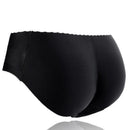 Black Seamless Padded Butt Lifter Underwear Shaper Briefs for Women - M ( Hipline:85-89cm )