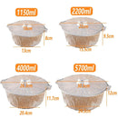 10PCS Duty Aluminum Foil Pots for Hotpot Camping Picnic Tinfoil field cutlery - 4000ml